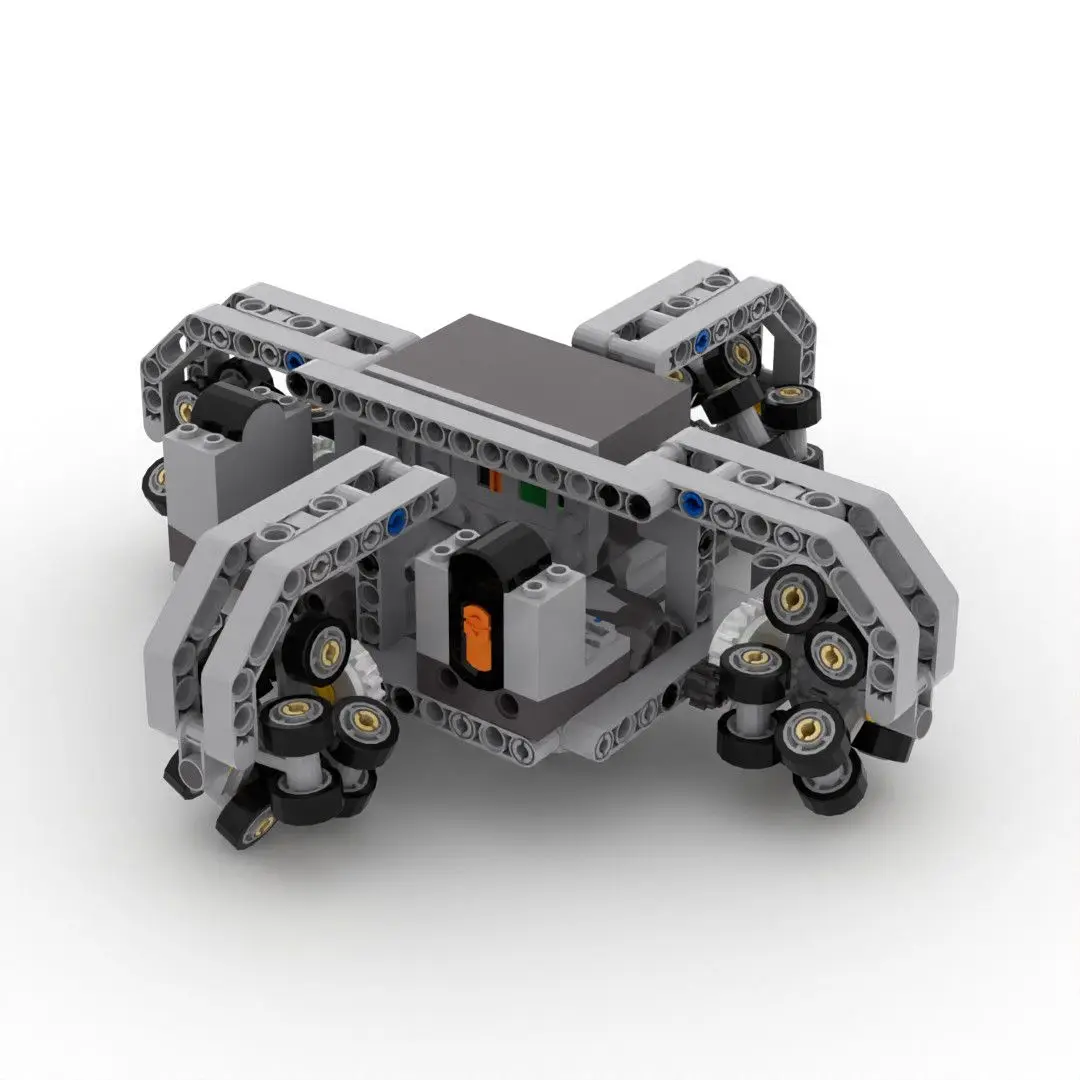 MOC Technic RC Car, Omni-Directional Electric Building Blocks, DIY Mechanical Engineering Assembly Set