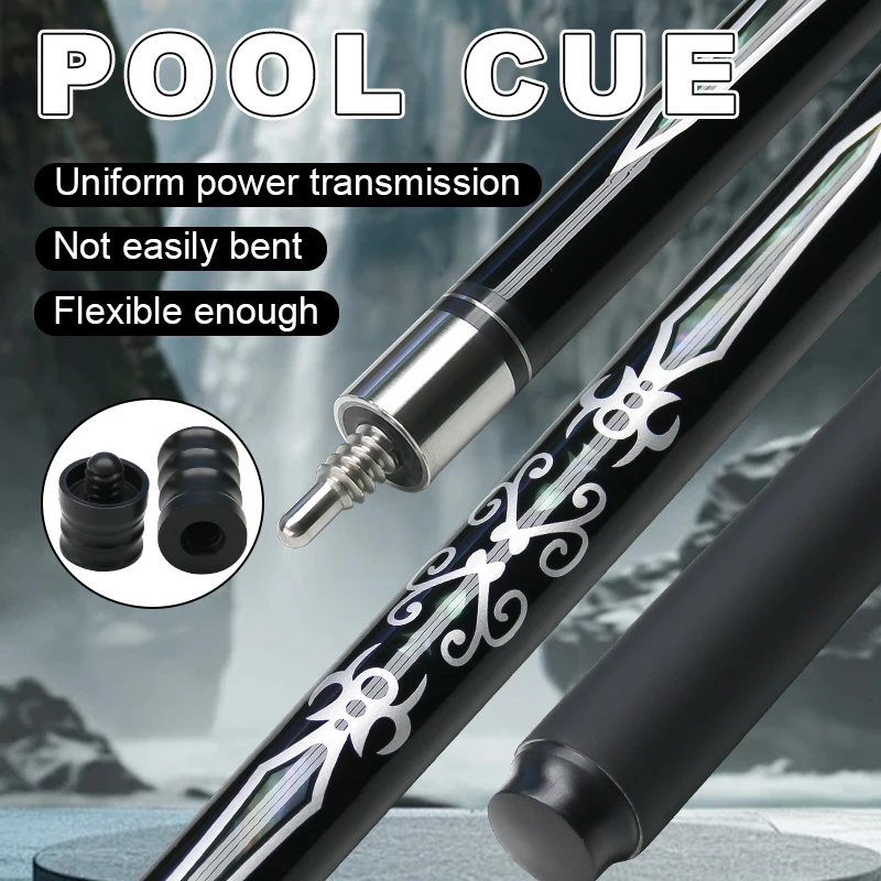 

Carbon Fiber Glass Fiber Leather Billiards Cue 13mm High Quality Ball Tip Gift Free Joint Protector Suitable 9 Billiards Matches