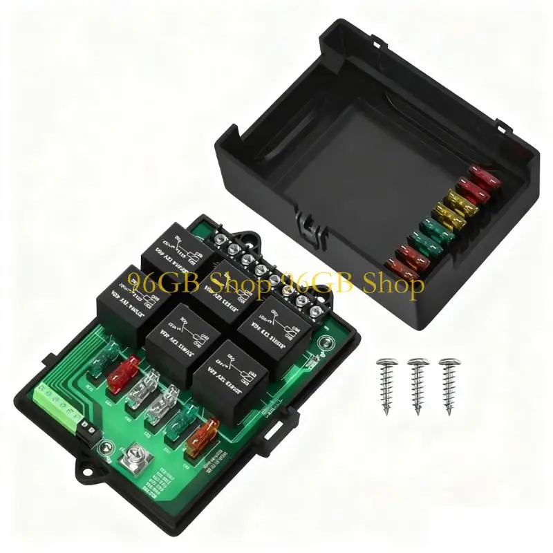 

96GB Universal Car Circuit Control Box Fuses Relays Box For Overload