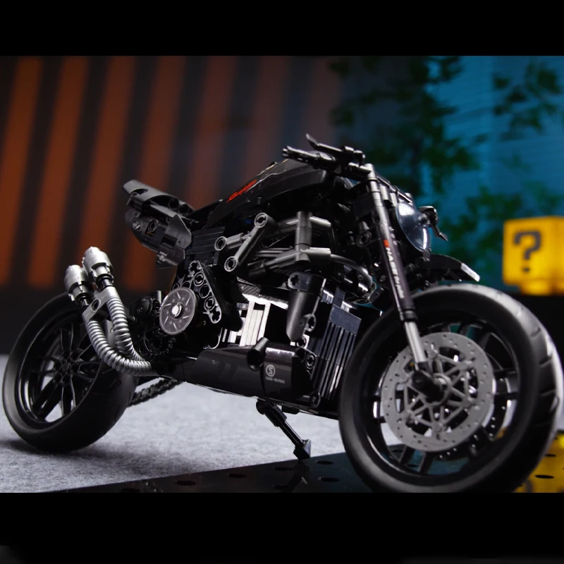 

1:8 Racing Motorbike Model MOC Blocks Model Moto Vehicle Technical Birthday Gifts Building Toys for Kid Boys Adult Room Ornament