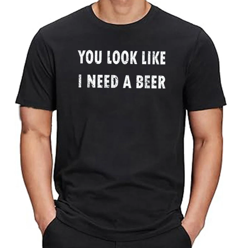 T-shirt graphique en coton pour hommes, vous resl'offre blez à j'ai besoin d'une bière, chemise à boire drôle, vêtements