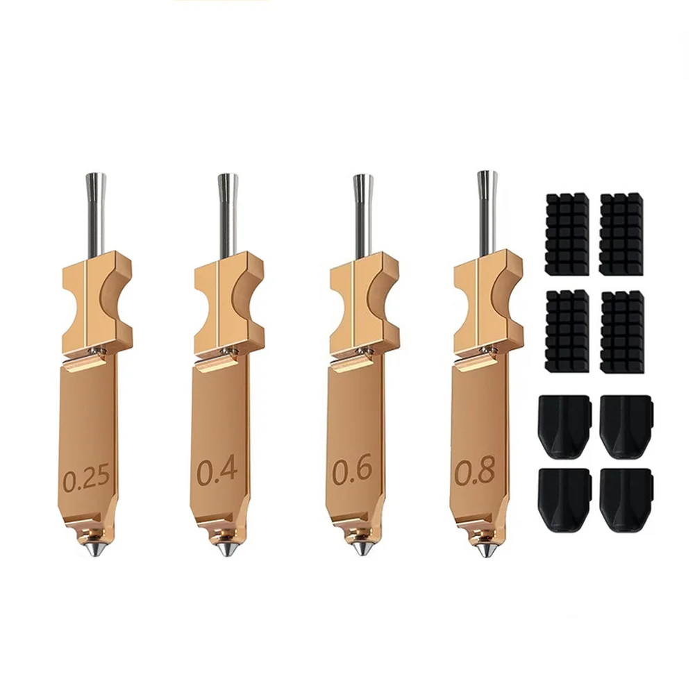 AD5X Hot End Extrusion Nozzle Throat For 3D Printer Stainless Steel High Temp Heating Block Replacement Parts Accessories