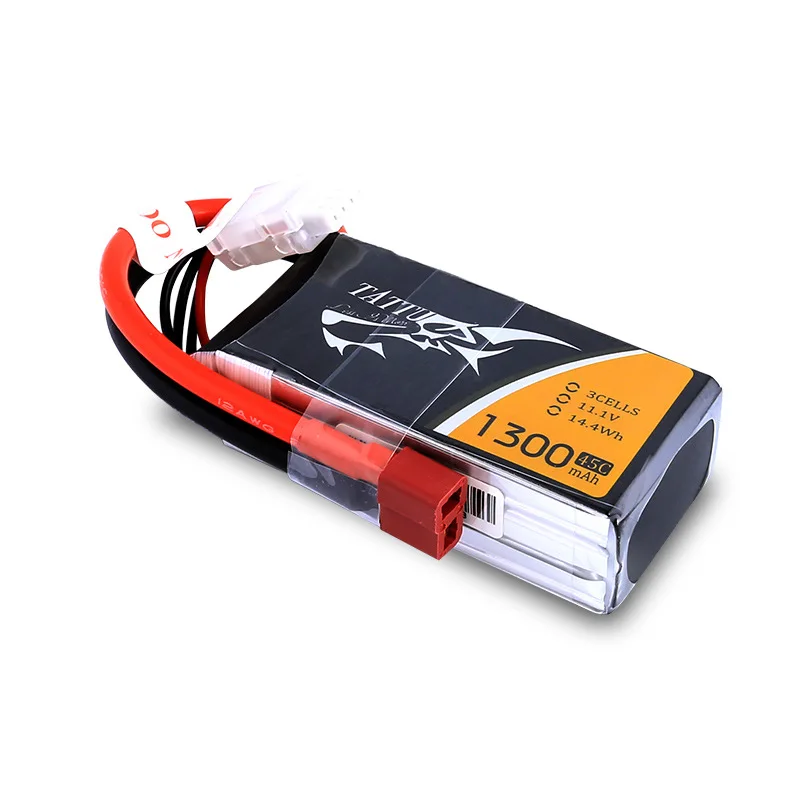 TATTU 1300mAh 45C 75C 3S 4S 6S FPV Racing Drone modello RC LiPo batteria per TATTU 1300mAh 45C 75C 3S 4S 6S Racing Drone modello FPV