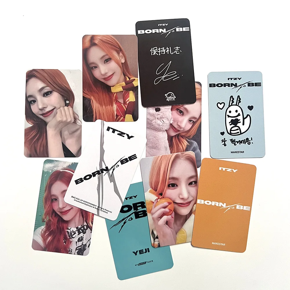 Kpop ITZY Album BORN TO BE Photocard 5 pz/set Double Sides stampa stile coreano Special LOMO Card Yuna Ryujin Fans Collection