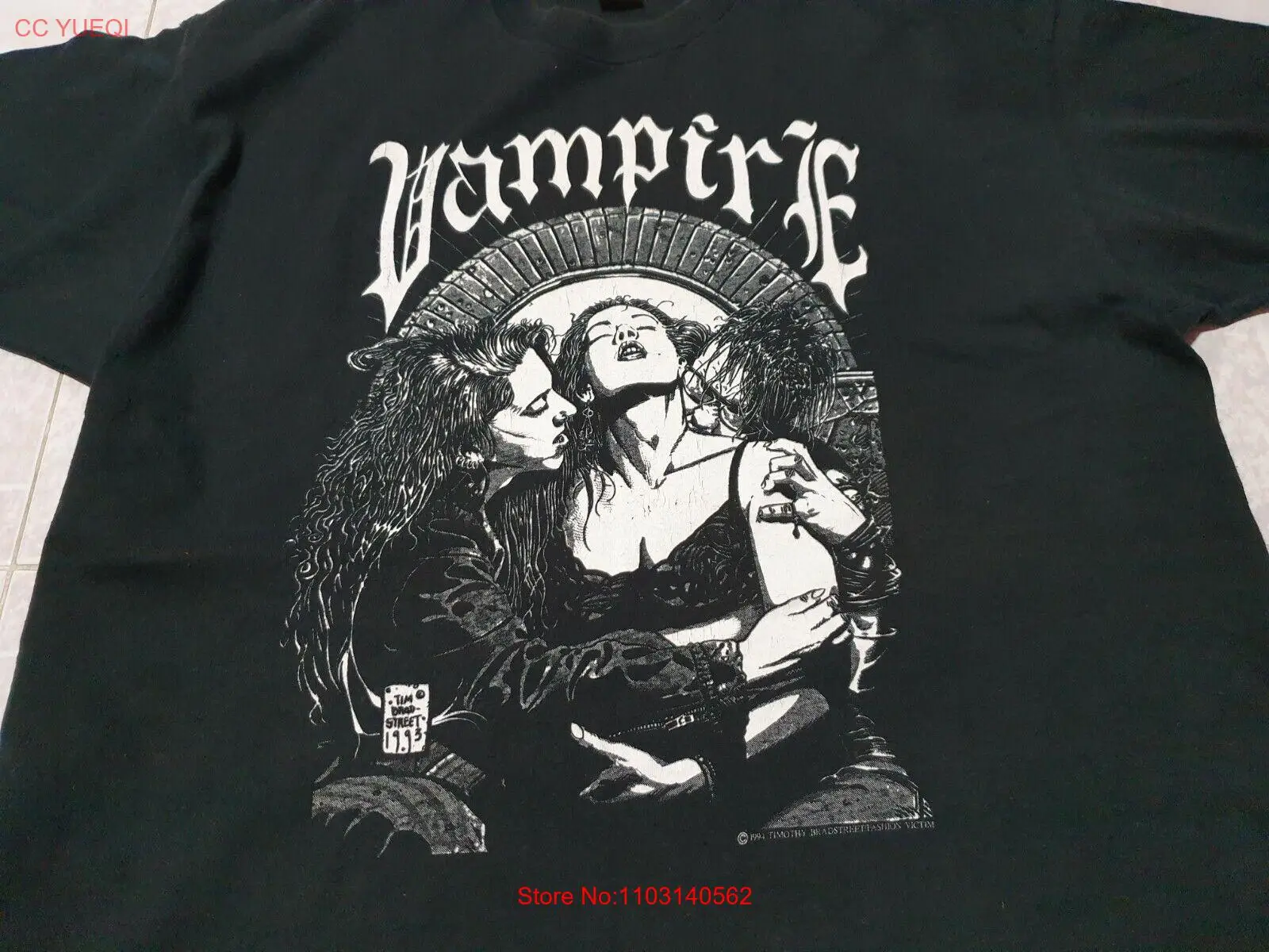 VINTAGE 1994 FASHION VICTIM VAMPIRE THE MASQUERADE T-SHIRT AKIRA MANGA ANIME XL