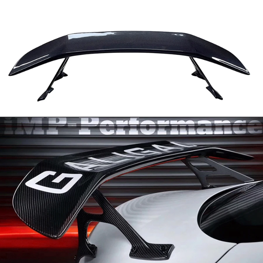 Carbon Fiber Tail fins For Mercedes Benz C Class W205 C63 C43 C200 C260  C300 Rear Trunk Spoiler Guide Wing Rear Wing Diverter