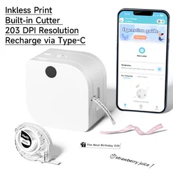 Phomemo P12 Máquina de etiquetas portátil Bluetooth Impresión por transferencia térmica con icono de múltiples plantillas para almacenamiento, oficina, hogar