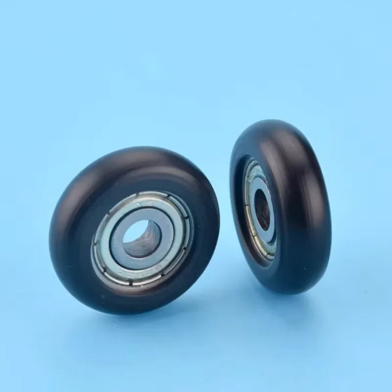 1Pc 5x23x7mm puleggia per porte e finestre cuscinetto in plastica rivestita POM puleggia sospesa 23mm rullo in nylon