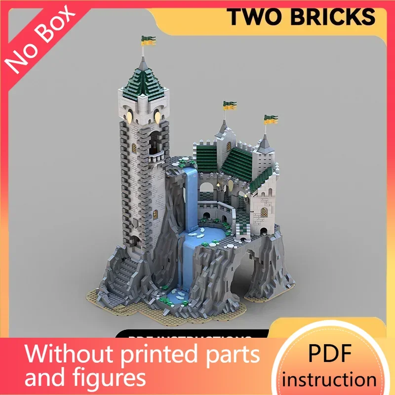 

Moc Building Bricks Military Castle Model High Falls Escape Technology Modular Blocks Gifts Toys DIY Sets AssemblyChristmas