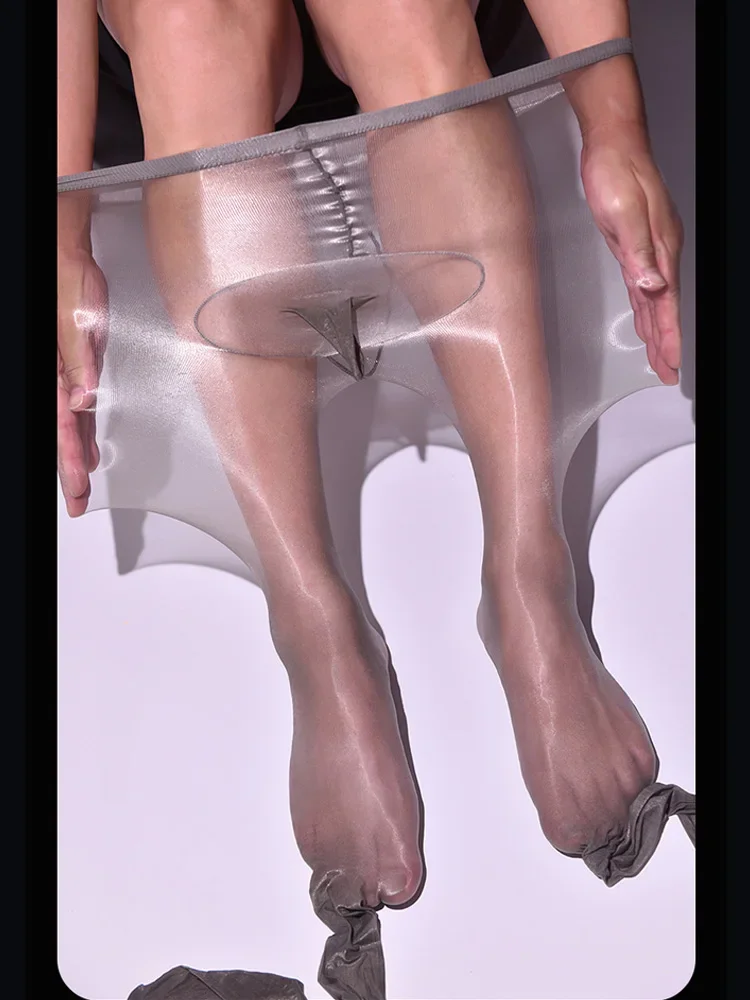 

Сексуальные мужские 1D масляные блестящие колготки, прозрачные U-образные выпуклые чулки с мешочком, сексуальные глянцевые колготки, большие размеры