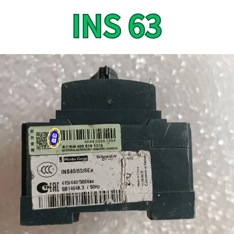 Segunda mão interruptor do isolamento, ins63, teste, transporte rápido