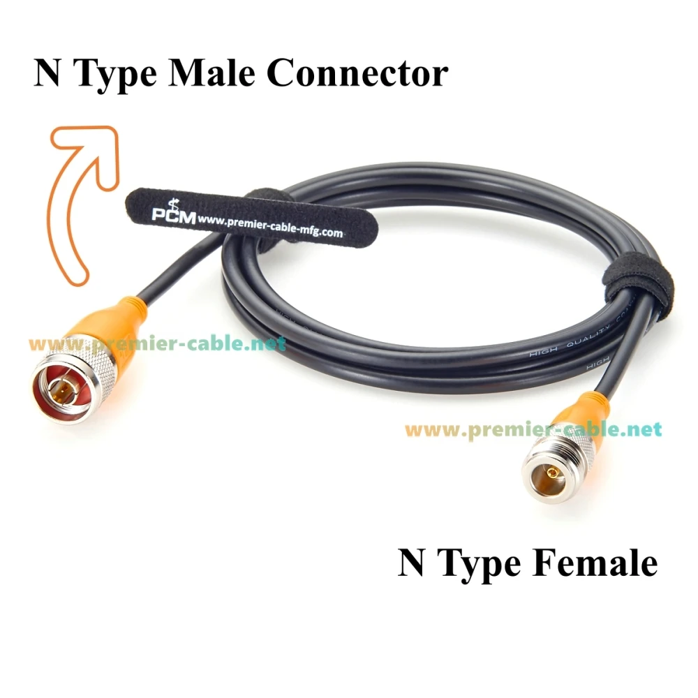 N Type Male to Female Coaxial Cable RG58 50 Ohm Low Loss RF Antenna Extension Cable for Ham Radio, Signal Booster, 3G 4G LTE
