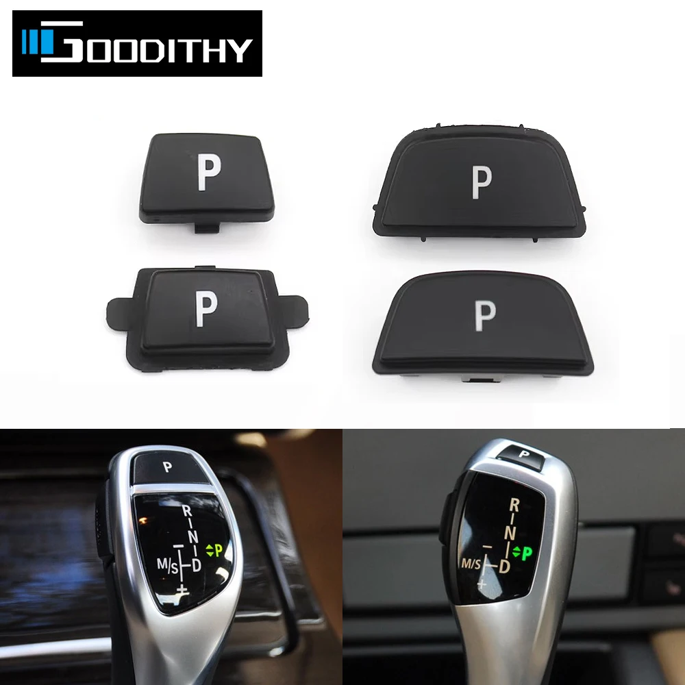 

Black Gear Shift Lever Auto P Parking Button For BMW 1 2 3 4 5 6GT 7 X3 X4 X5 X6 E60 F20 F30 F34 F36 F10 F07 F25 F26 F15 G30 G12