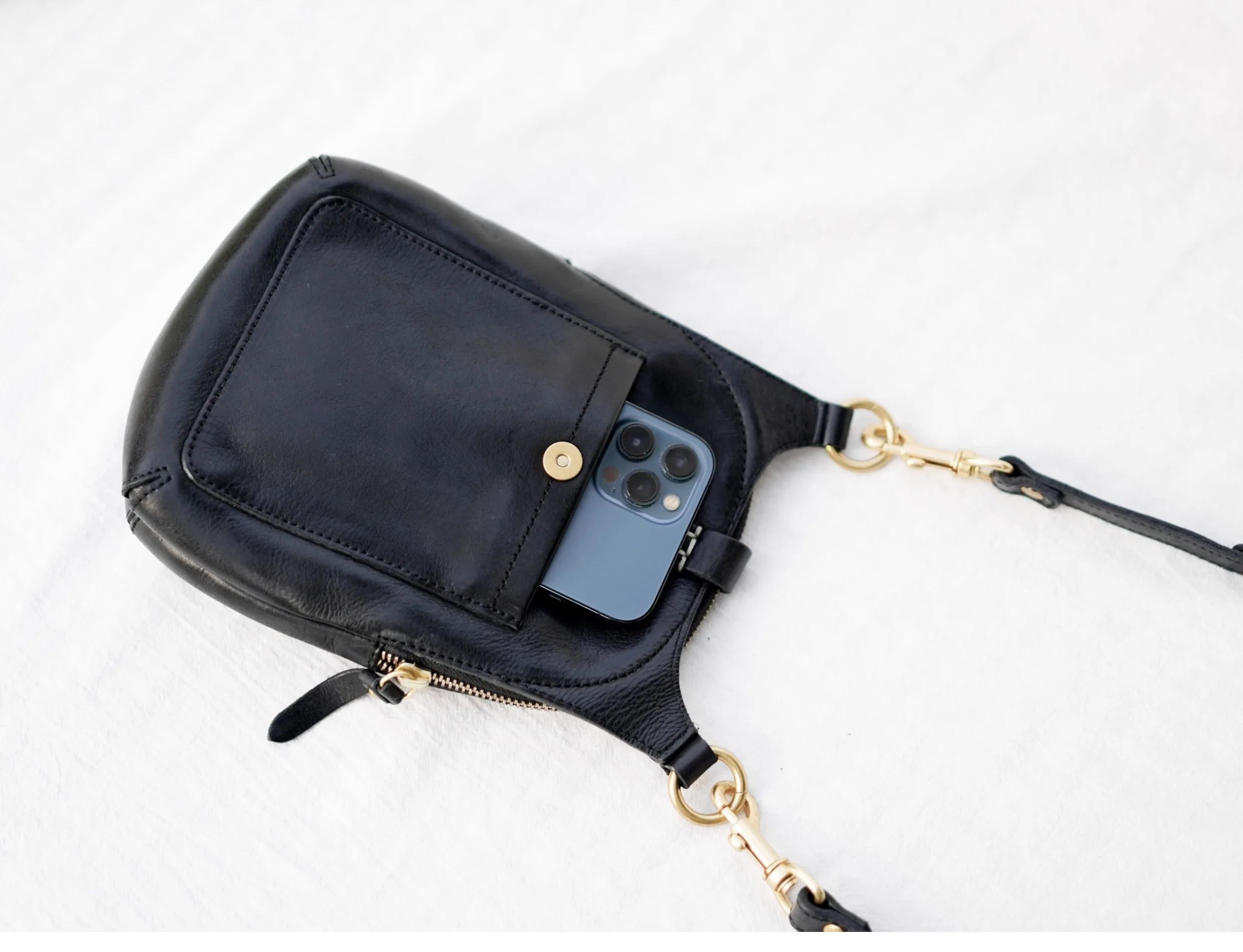 Outdoor Casual Luxus echtes Leder Damen Telefon Umhängetasche Wochenende Party handgemachte Kuh Leder Damen Umhängetaschen – Detail 12