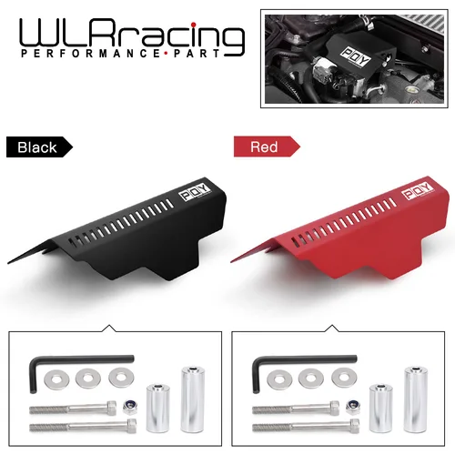 Nueva polea de alternador de alta calidad y cubierta de correa para Subaru WRX y STy 02-17 rojo/negro