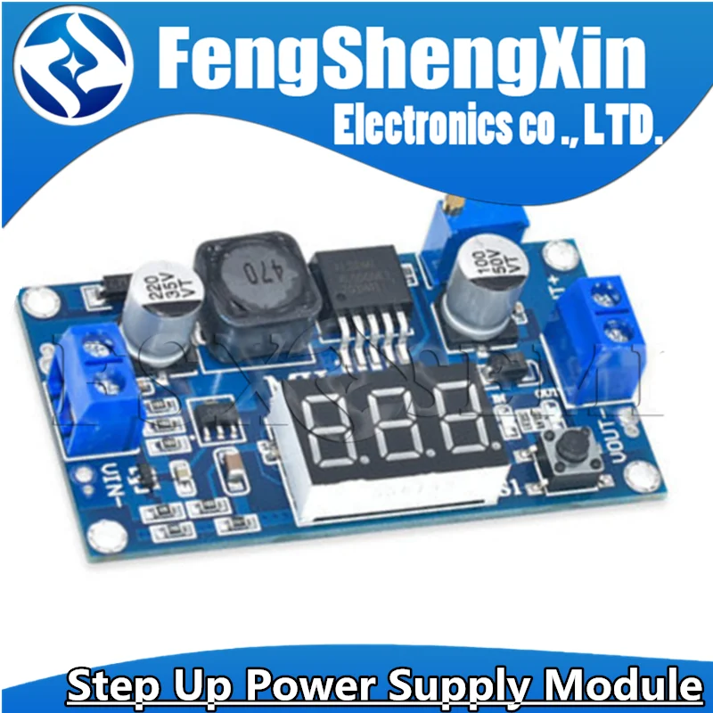 DC-DC XL6009 Digital Boost Step Up Power Supply Module Adjustable 4.5-32V to 5-52V Step-up Voltage Regulator With LED Voltmeter