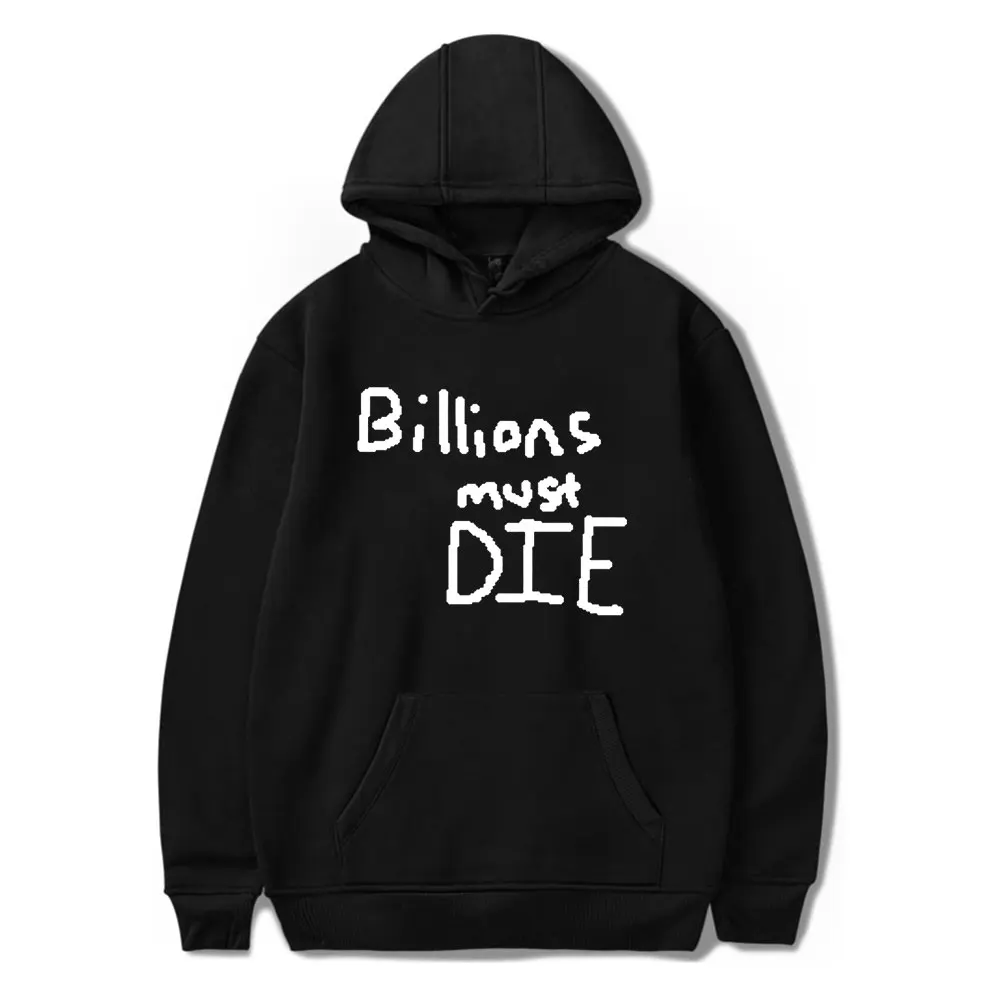 Billions Must Die Merch Sam Hyde Hoodies Merch Women Men Fashion Casual Hooded Sweatshirts Streetwear Long Sleeve Pullover