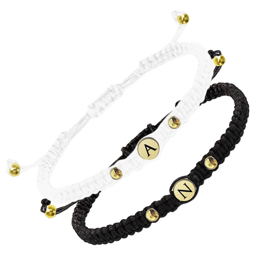 

Retro Couple Bracelet Stylish Adjustable Woven DIY Beads Braided Friendship Promise Chain Wristbands Male Jewelry Hand Chain
