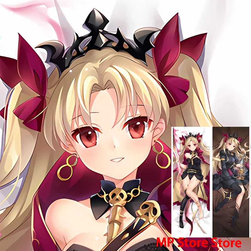 Dakimakura Ereshkigal (Fate) Barefoot Silk stockings Double-sided anime life-size hugging pillowcase Adult pillows cover