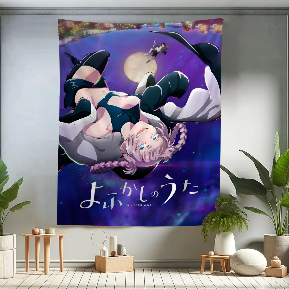 

Anime Poster Call Of The Night Hanging Bohemian Tapestry Home Decoration Hippie Bohemian Decoration Divination Art Home Decor