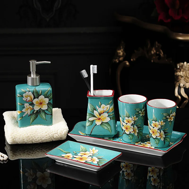 

Керамический набор для мытья ванной комнаты с трещинами льда, чашка для полоскания рта, бутылка для мыла для рук, мыльница, держатель для зубных щеток, аксессуары для ванной комнаты