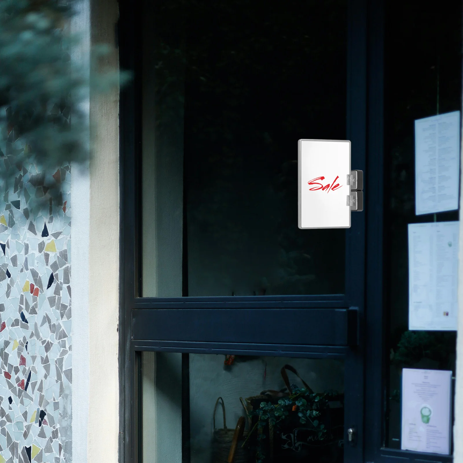 

2Pcs Magnetic Tabletop Sign Holder Clear Plastic Display Stand for Desk Menus and Posters Reliable Menu Holder Stand