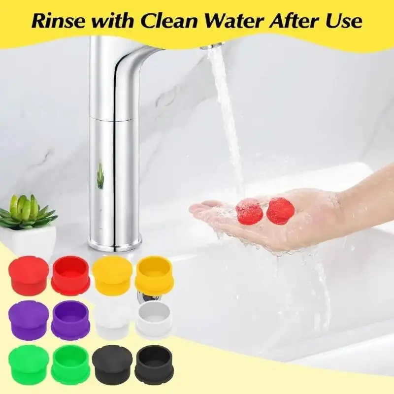 Reusable Non-Slip Glass Vial Silicone Caps Leakproof Food-Grade: 8Pcs Insulin Bottles Diabetic Home Travel