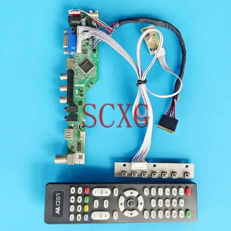 Para LTN160AT06-A01/b01/t01/u01 tela do portátil analógico tv controlador placa 16 "vga usb rf 1366*768 lvds 40 pinos hdmi-compatível kit