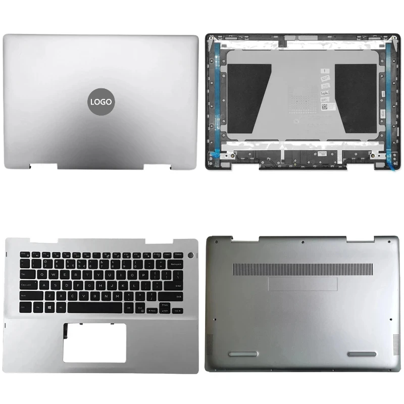 

New For Dell Inspiron 14 MF 5481 5482 2 in 1 Laptop LCD Back Cover Front Bezel Upper Palmrest Bottom Base Case Keyboard Hinges