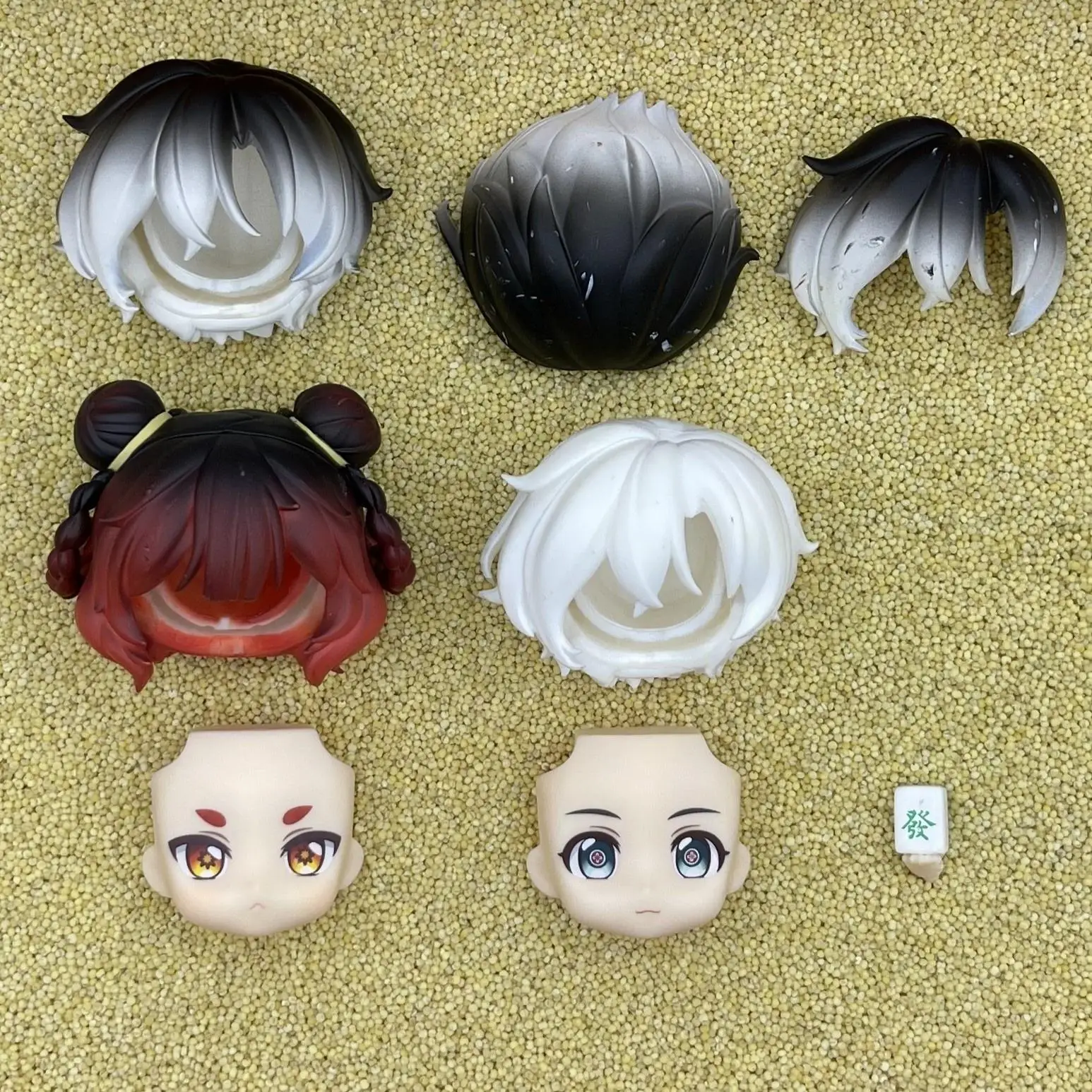 xiongmaohuoguo GSC Clay Man Face pop gezicht haar pop accessoires