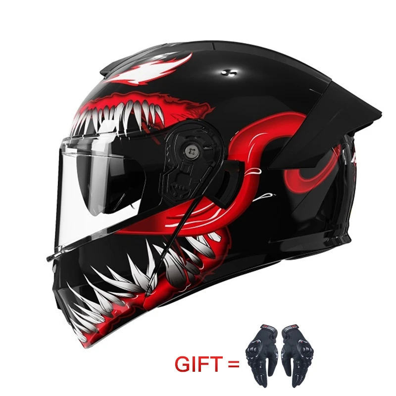  Safety dual-lens Double Visor four seasons Flip Up  Motorcycle Helmet Full Face Double Lens Unisex Helmet  Motocross helmet