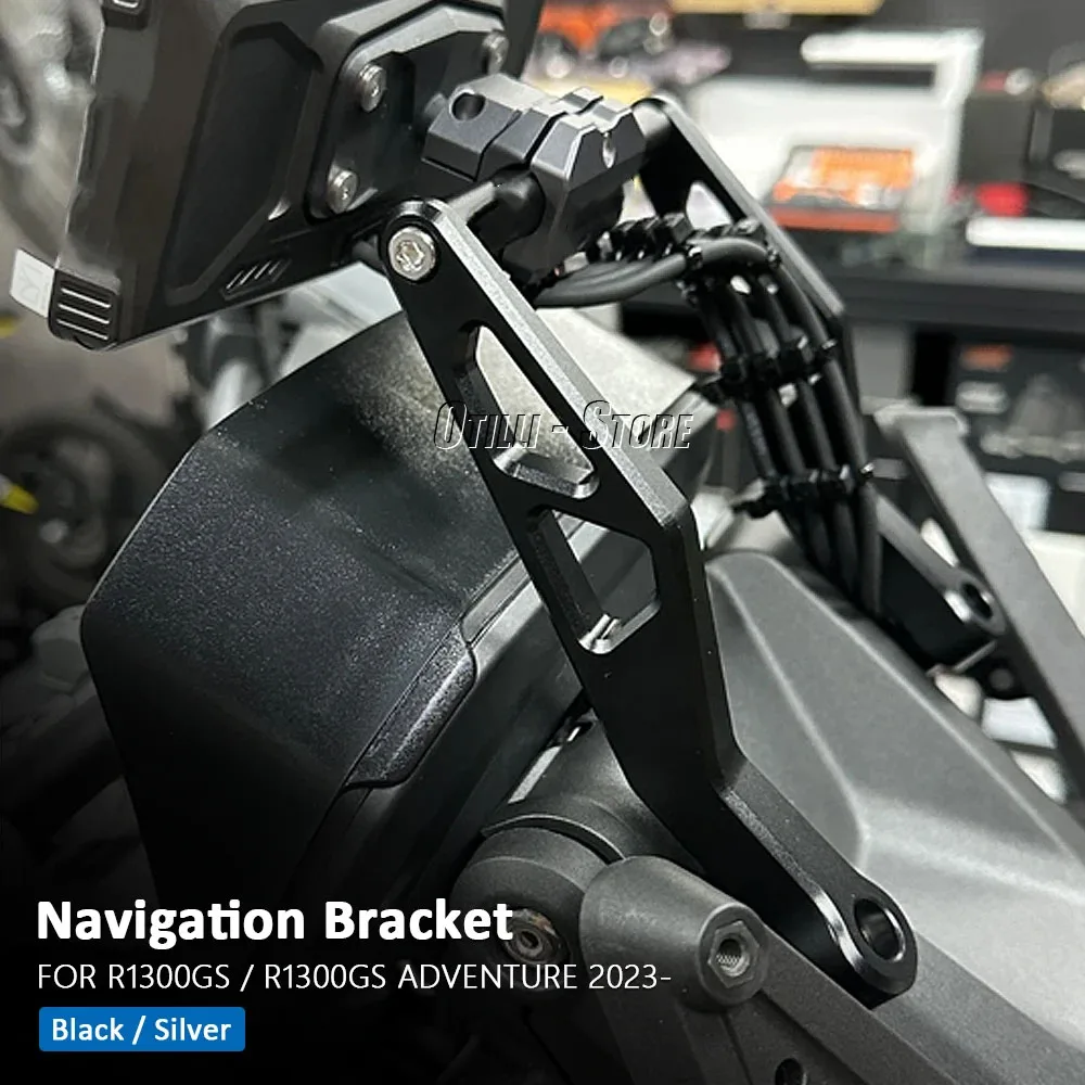 รถจักรยานยนต์ CNC Navigation Bracket ผู้ถือโทรศัพท์มือถือ GPS Mount สนับสนุนสําหรับ BMW R 1300 GS R1300GS ผจญภัย R1300gs 2023-