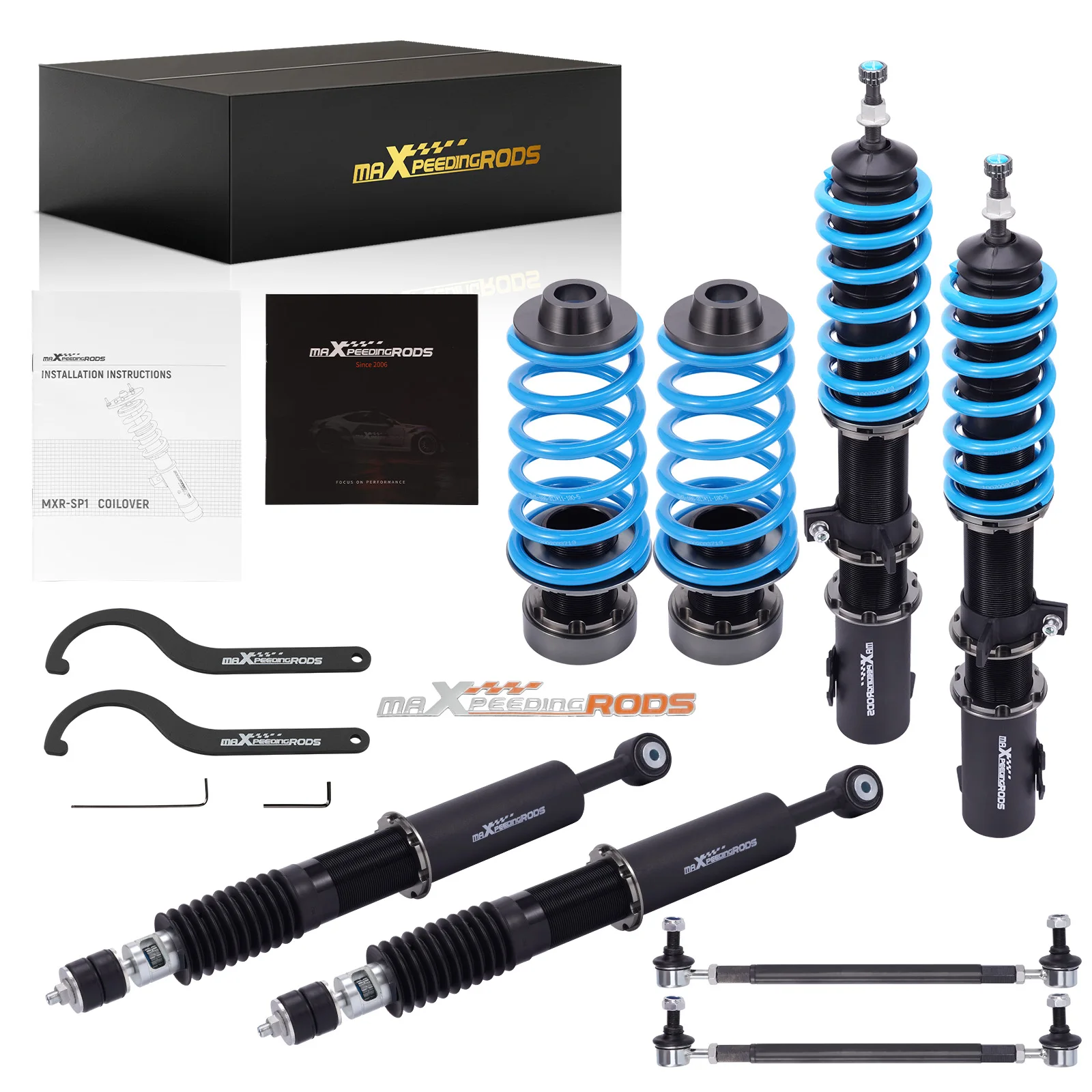 24 Way Damping Adjustable Coilover Shocks For Toyota Yaris NCP91L NCP93L SCION XD ZCP110L 2008-2010