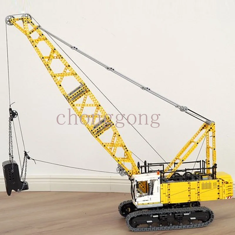 Nieuwe Dragline Graafmachine Gebouwd In Schaal 1:21 Bouwstenen Kraan MOC-17193 Diy Educatief Speelgoed Voor Kinderen Kerstcadeau