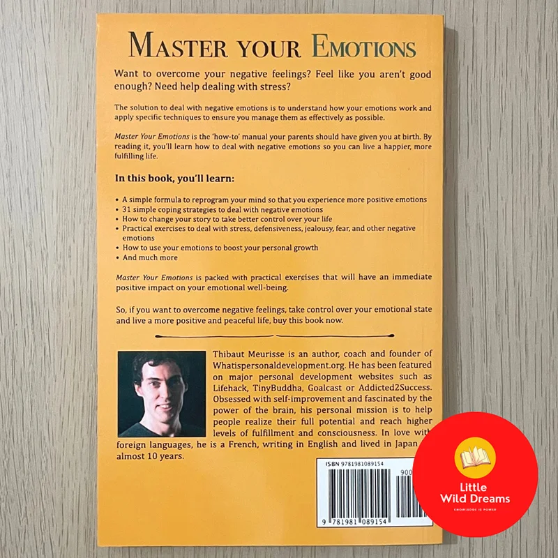 Libro inglese: Maestro le tue emozioni: Una guida pratica per superare la negatività Oleh Thibaut Meurisse Libros Livros