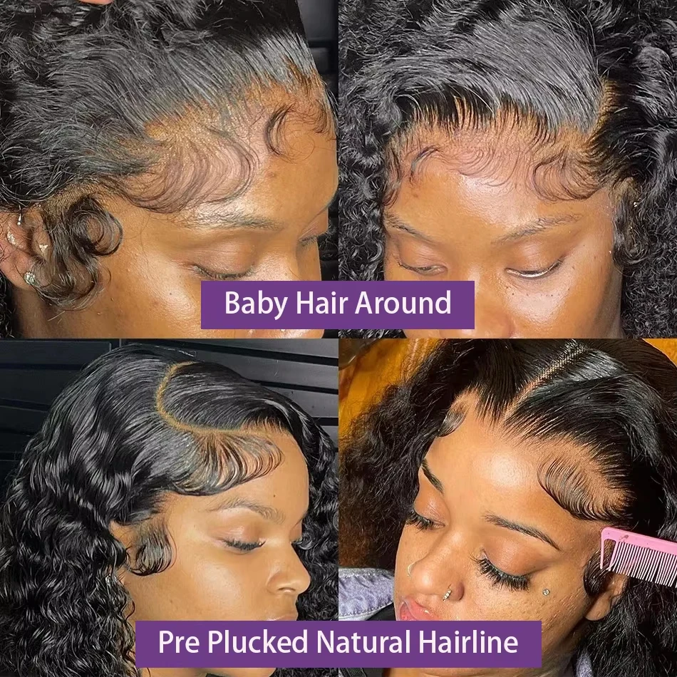 Wear And Go Bob Wig Kinky curly Wave Human Hair Wigs Glueless Preplucked Human Wigs Ready To Go Wear Pre Cut 6x4 Closure Bob Wig