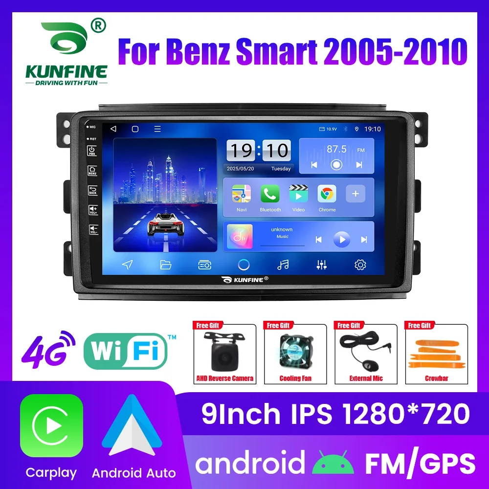 Android Car Radio For Benz Smart 2005-2010  Car Stereo 2Din Octa Core GPS Navigation Player IPS Screen Carplay Android Auto