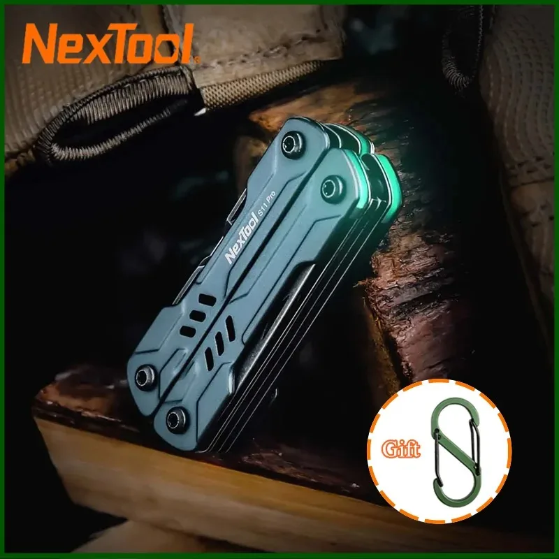 NexTool S11 Pro Mini Sailor Pliers 12-In-1 Multi Tool Pocket Knife Folding Tools Wire Cutters EDC Card Pin Screwdriver Scissors