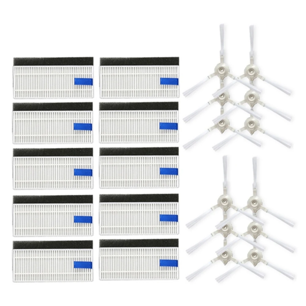 Filtro HEPA de Cepillo Lateral para Tefal Rowenta x-plorer Serie 75 RG7687 RR7687WH accesorios de repuesto de aspiradora robótica