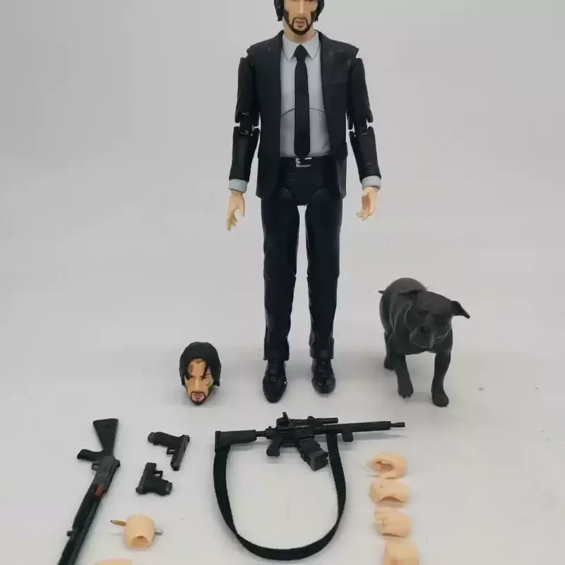 In Stock Mafex 085 John Wick Action Figure Collectible Model Joint Can Move Desktop Decoration Children'S Birthday Present Toys - view 6