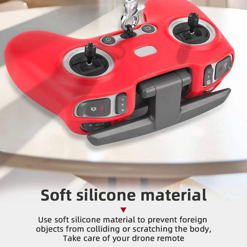 Funda de silicona para Control remoto Avata, funda protectora para Dron, Correa colgante para FPV Combo
