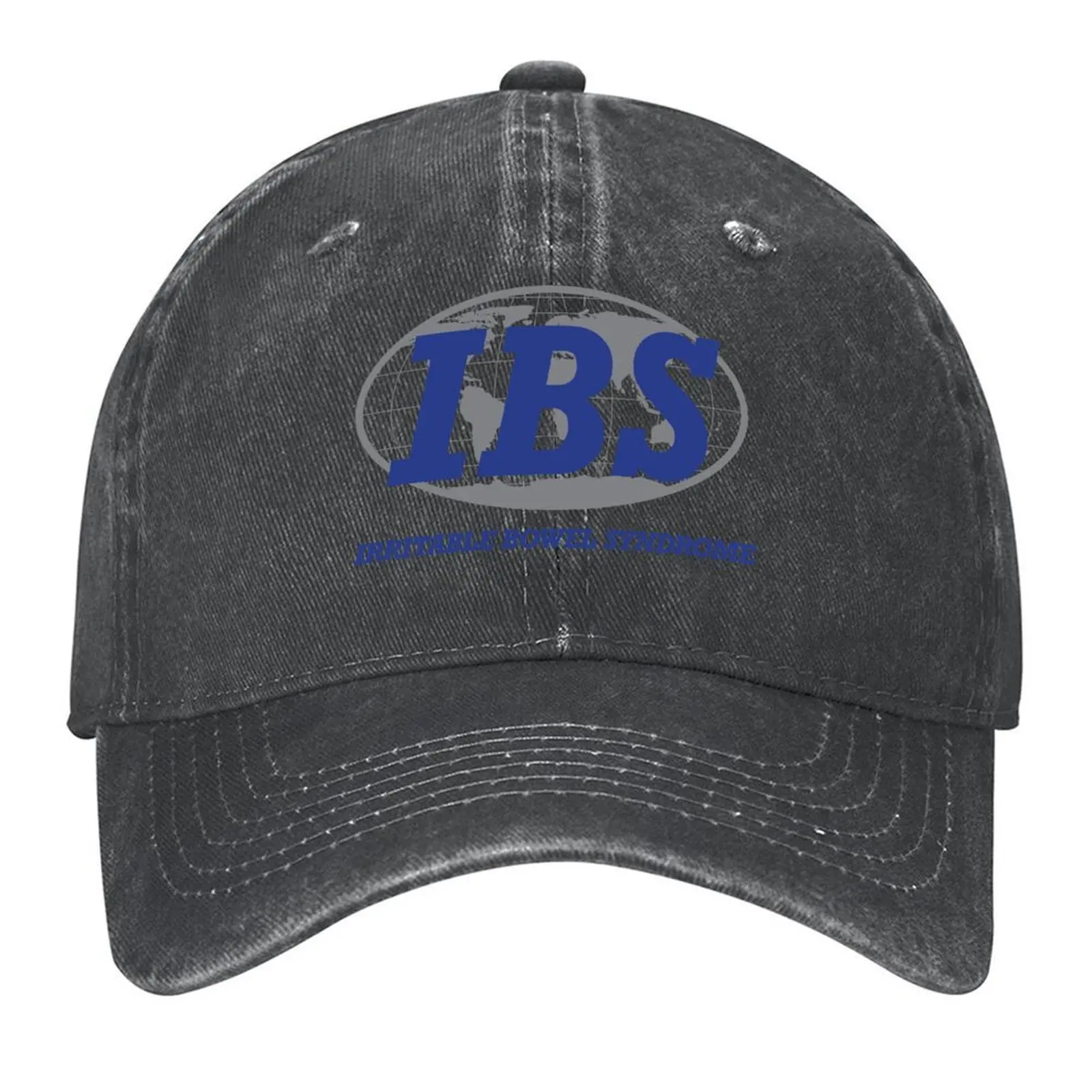 

IBS - Irritable Bowel Syndrome (blue) Baseball Cap Rave Thermal Visor Wild Ball Hat party Hat Elegant Women's Hats Men's