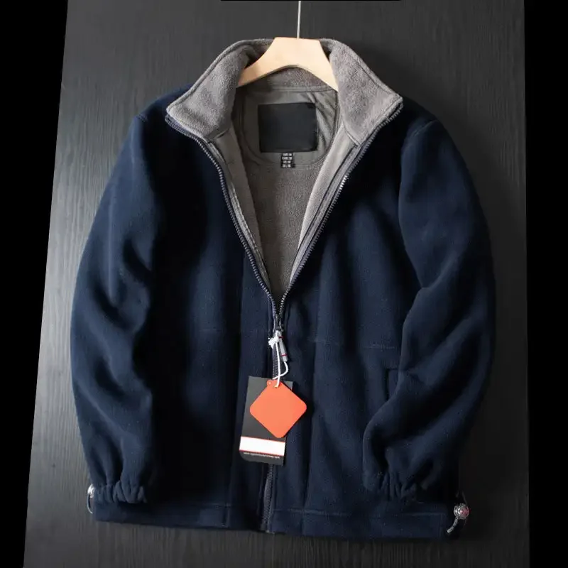 

Double-Layer Fleece Hooded Jacket for Men and Women, Unisex, 2-Pockets, XS-3XL, Dropshipping