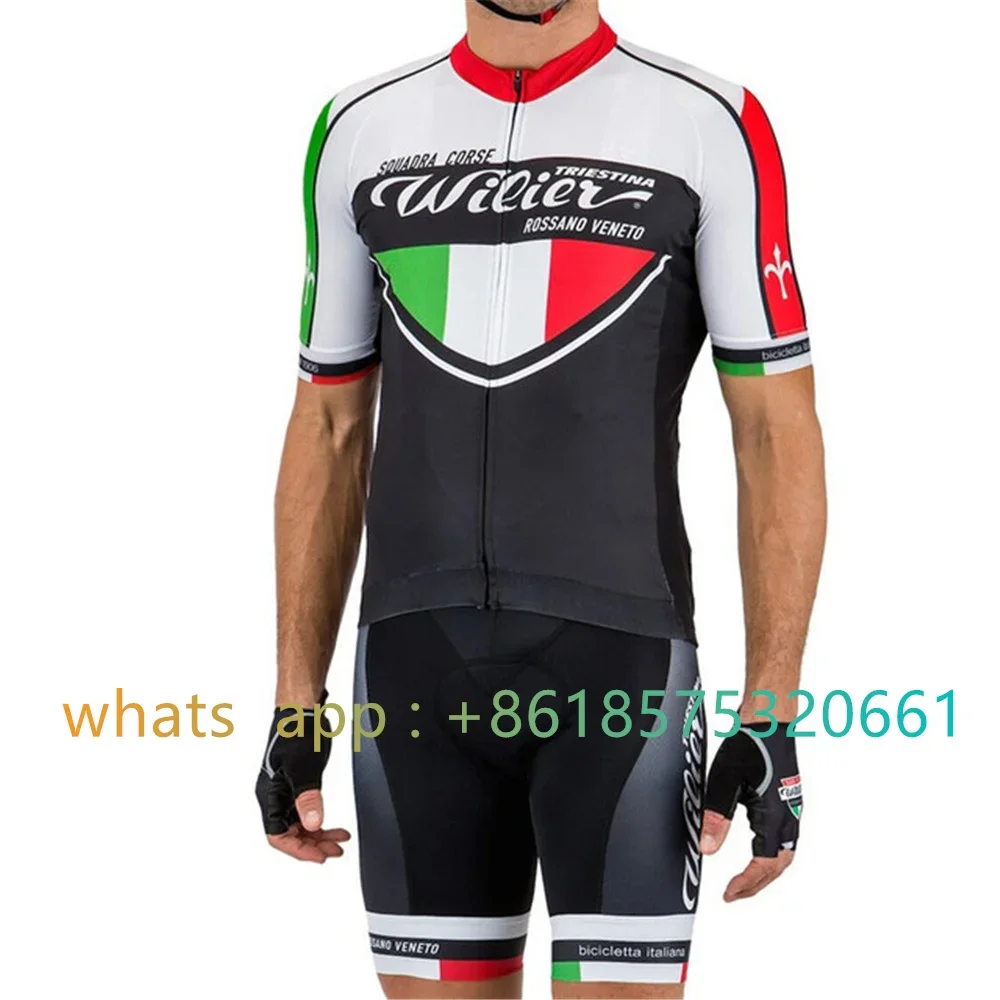 

2022 New Men Cycling Jersey Set Bib Shorts Suit Summer Bicycle Shirt Short Sleeve Clothing Mtb Jersey Maillot Ciclismo Hombre