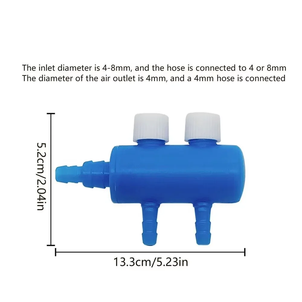 حوض السمك صمام التحكم في تدفق الهواء 2 ~ 8 رؤساء مضخة هواء خرطوم الخائن أنبوب الأكسجين خرطوم الموزعات خزان الأسماك مضخة هواء الملحقات #4