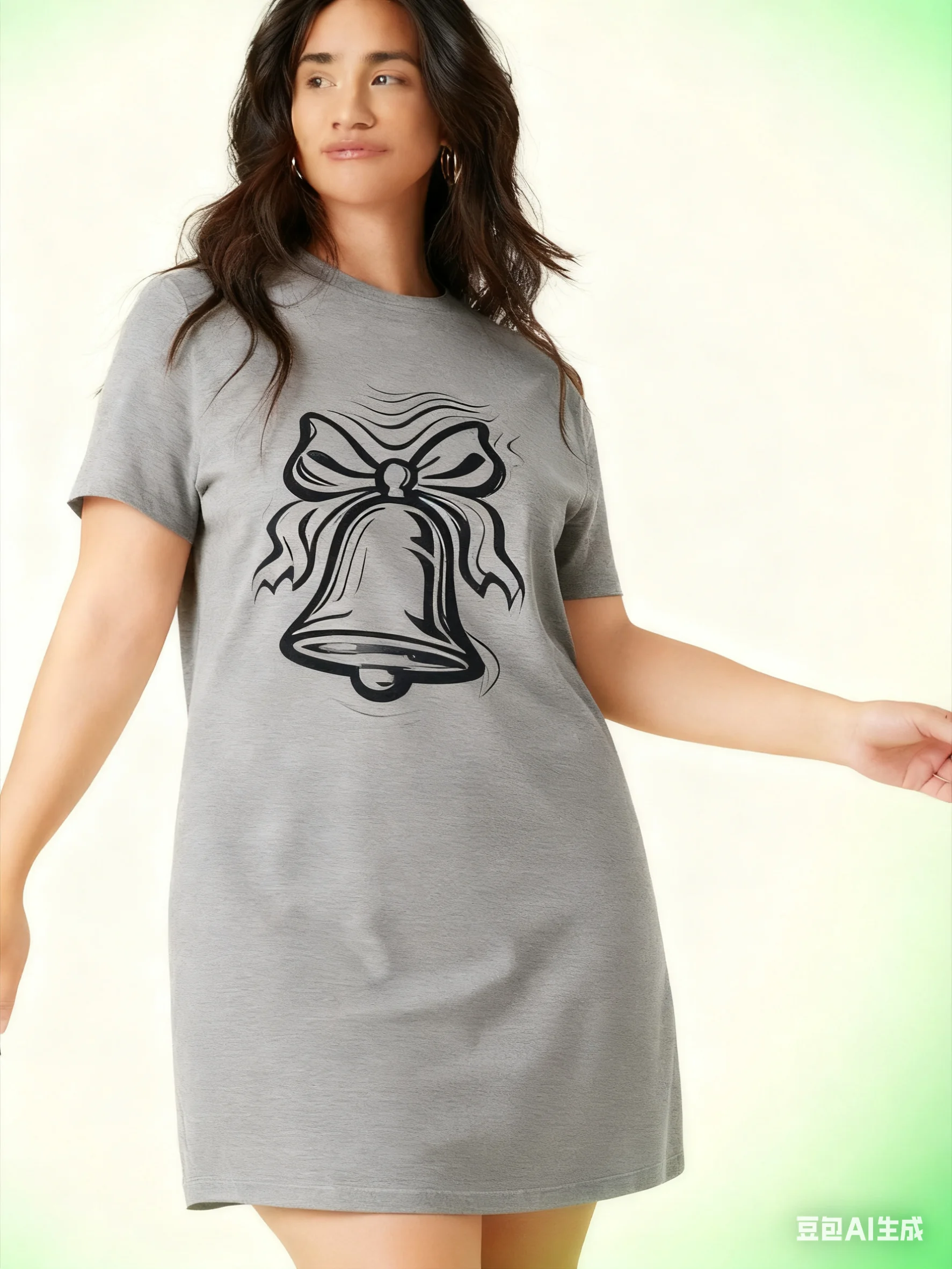 

Женская юбка длиной до колена, модный рождественский дизайн, облегающее платье с принтом, повседневное платье с круглым вырезом, весна и лето