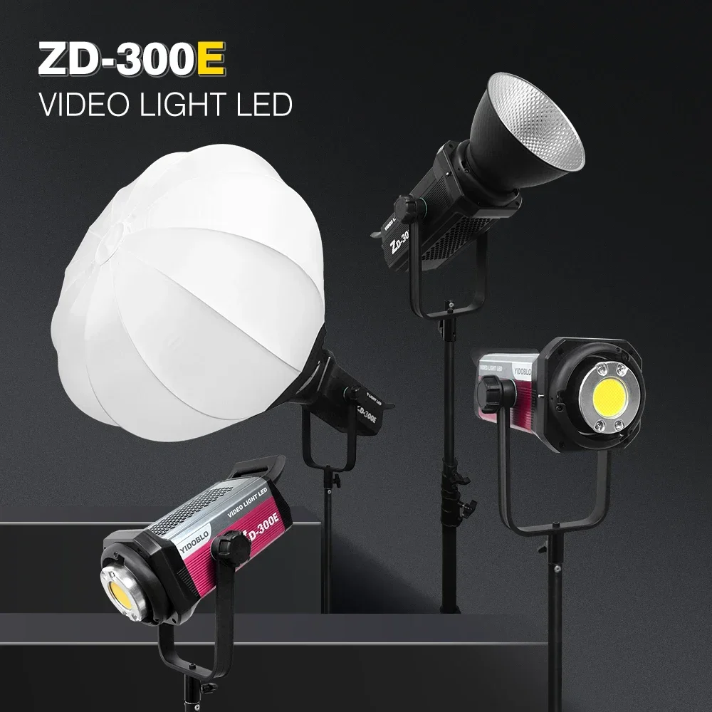 300W  Photography Live Streaming Portable Studio Video Lighting 2700k-7500K 300w high power Broadcast LED Fill Lamp spotlight