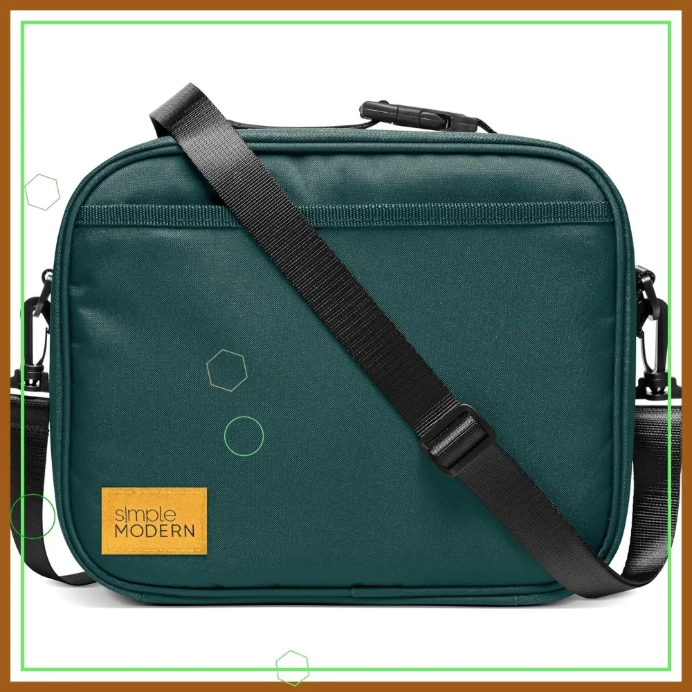 

Insulated Lunch Bag with Adjustable Strap for Men and Women, Leak-Proof Design