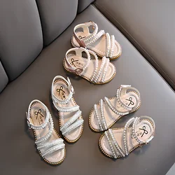 Sandali da ragazza Moda estiva Bambini Neonate Sandali singoli da principessa con strass bling per scarpe da bambina grande