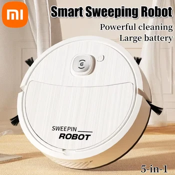หุ่นยนต์กวาดพื้น5In1อัจฉริยะ Xiaomi เครื่องดูดฝุ่นไร้สายเครื่องดูดกวาดเครื่องใช้ในบ้านหุ่นยนต์ครัว